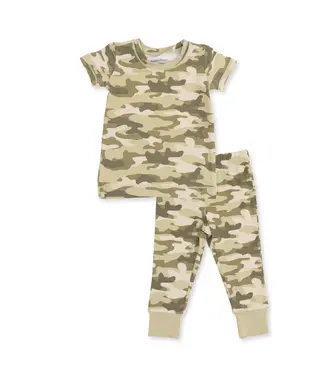 Angel Dear Camo - Short Sleeve Loungewear Set