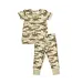 Camo - Short Sleeve Loungewear Set