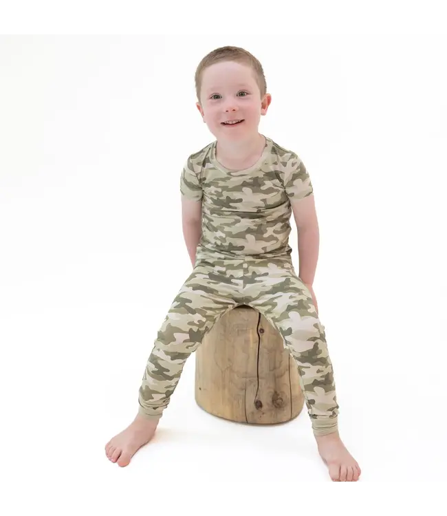 Camo - Short Sleeve Loungewear Set