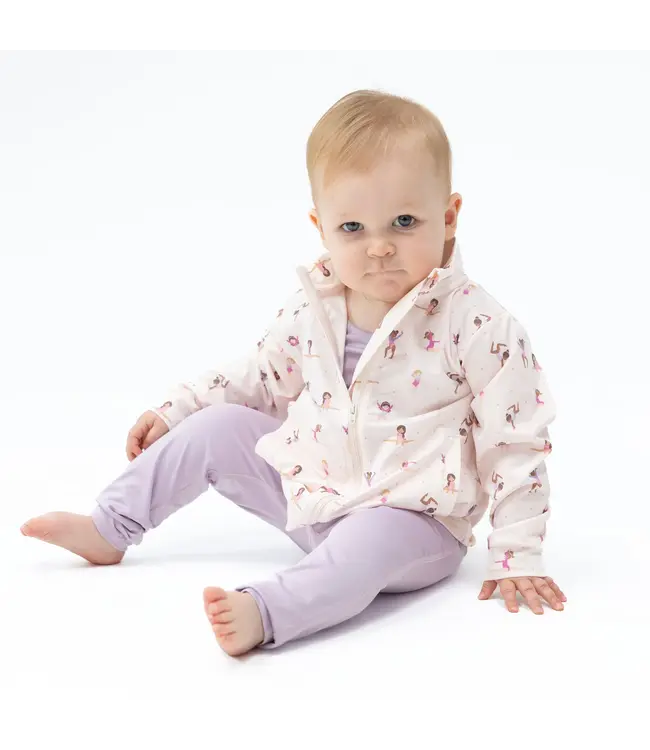 Angel Dear Tiny Tumblers Activewear - Mock Neck Active Jacket