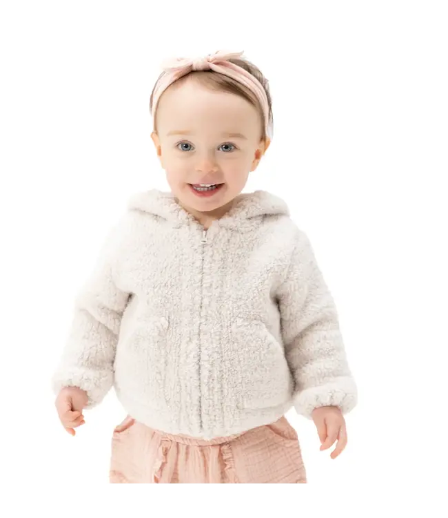 Angel Dear Chenille - Natural Hooded Jacket