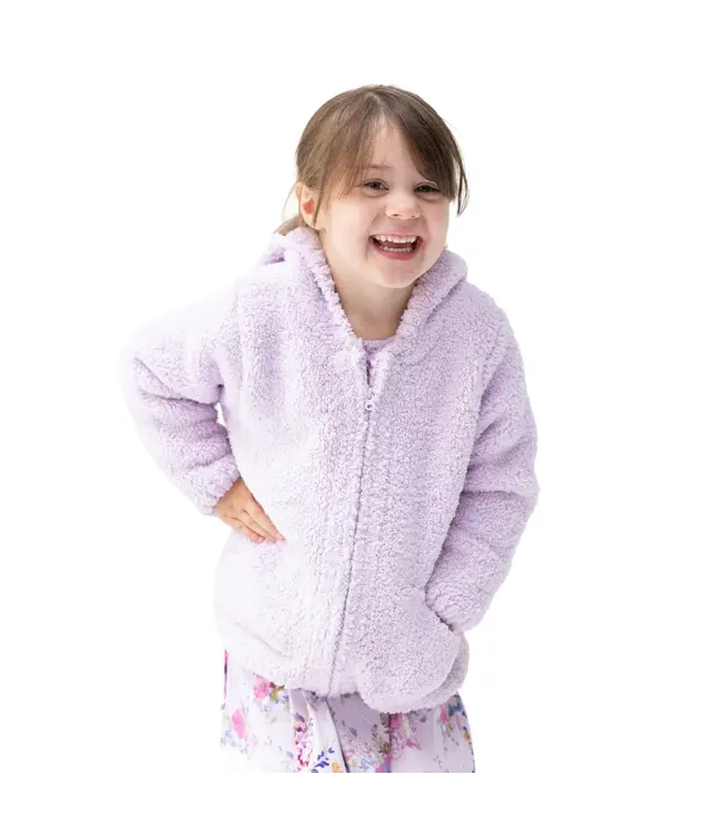 Angel Dear Chenille - Lavender Hooded Jacket