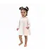 Marnie Rosebud Stripe - Long Sleeve Petal Collar Dress and Bloomer