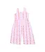 Angel Dear Ivory/Pink Football Bow Stripe Wide Leg Jumpsuit