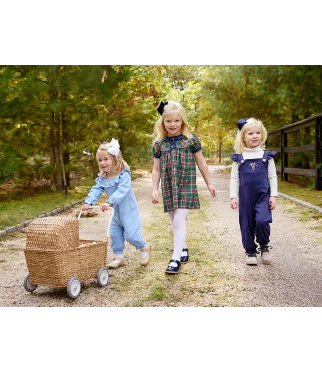 Nantucket Navy with Worth Avenue White Violet's Vintage Overalls