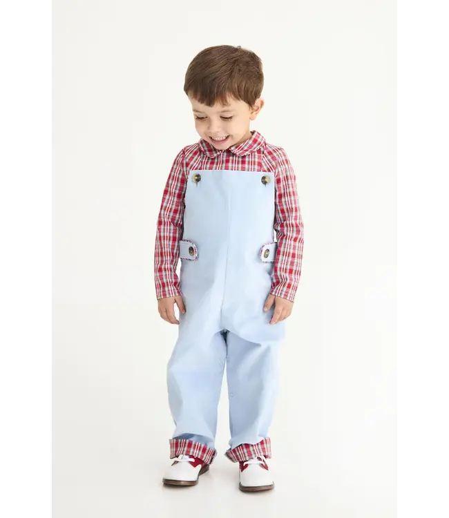 Beaufort Bonnet Barrington Blue with Woodspoint Plaid Teddy's Tab Longall