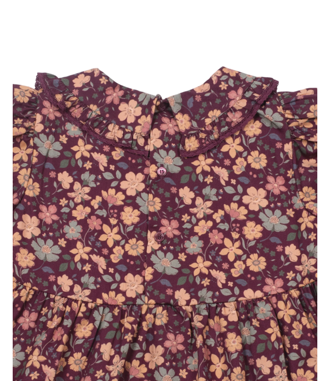 Garden Flowers Plum Marguerite Dress