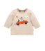 Brown Stripe Flying Car Thick Tee