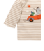 Brown Stripe Flying Car Thick Tee