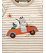 Brown Stripe Flying Car Thick Tee