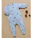 Blue Dragon Embroidered Fleece Growsuit
