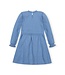 Medium Blue Heather Organic Ruffle Sweater Dress