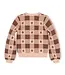 Cinnamon Heather Intarsia Organic Bow Sweater