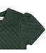 Dark Green Heather Quilted Skater Dress
