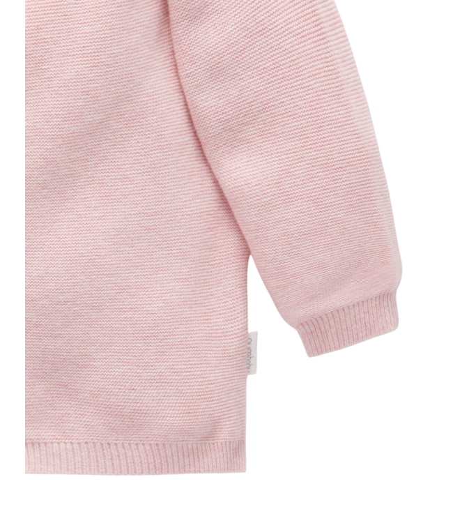 Pink Textured Cardigan