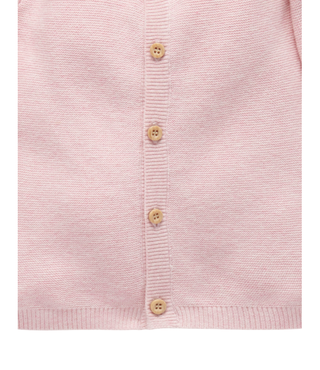 Pink Textured Cardigan