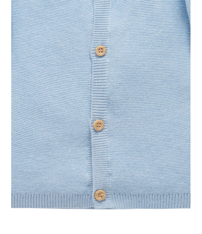 Blue Textured Cardigan