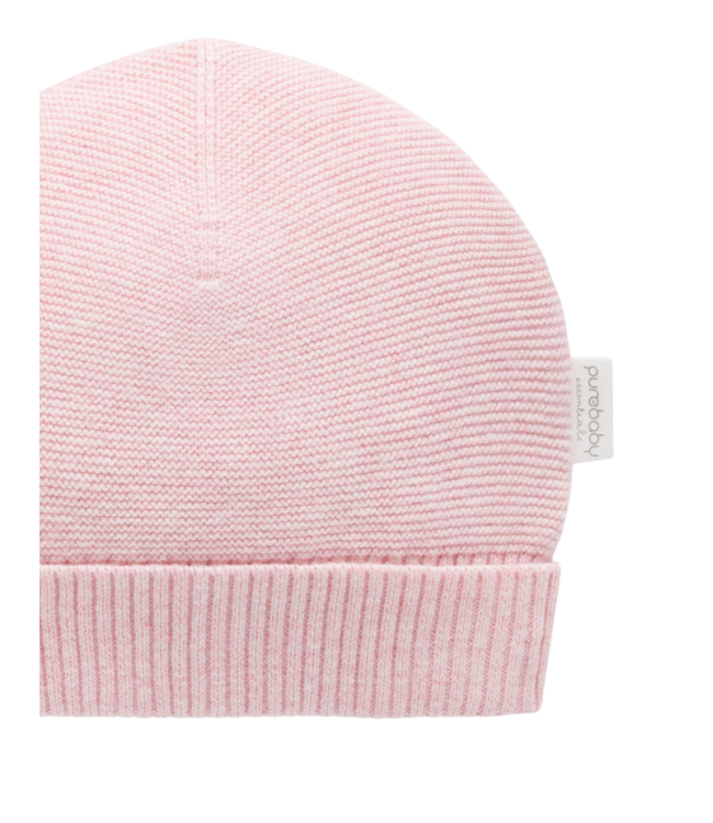 Pink Textured Beanie