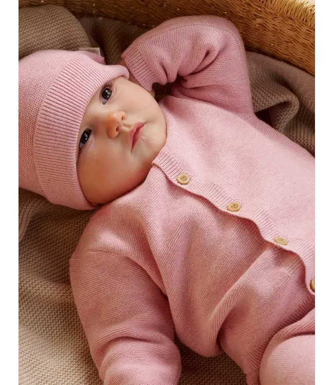 Pink Textured Beanie