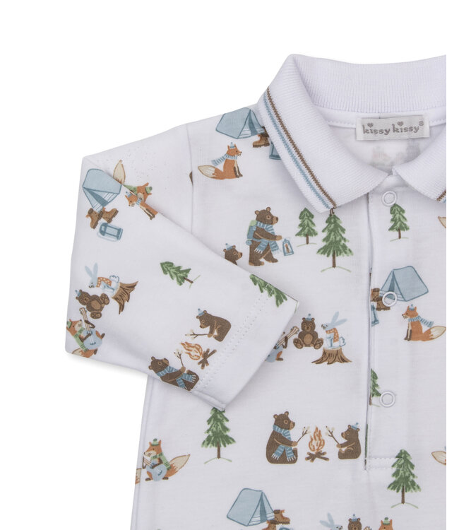 Campsite Friends Playsuit with Collar