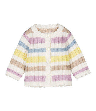 Mayoral Cream Stripe Cardigan