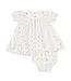 Pretty Pumpkin Trellis - Jane Puff Sleeve Bishop Dress and Bloomer