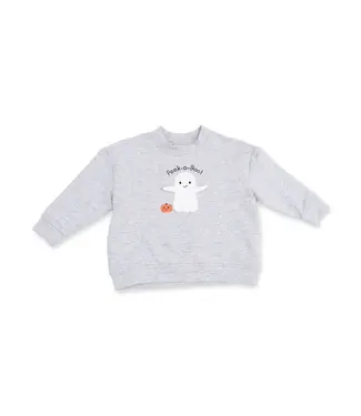 Angel Dear Ghosts Gray - Drop Sleeve Sweatshirt