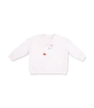 Angel Dear Ghosts Pink - Drop Sleeve Sweatshirt