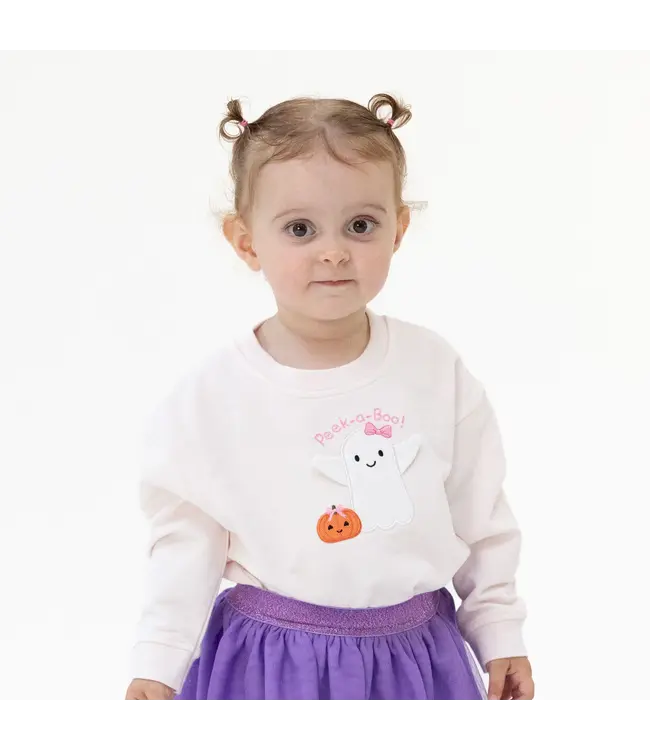 Ghosts Pink - Drop Sleeve Sweatshirt