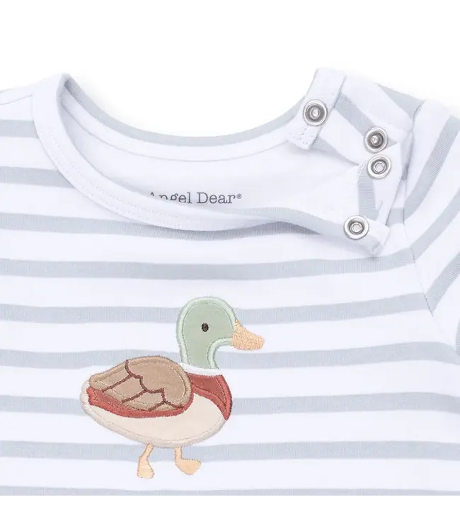 Mama Mallard - Long Sleeve Snap Shoulder Romper