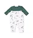 Pointer Pups and Duck Buddies - Romper with Contrast Sleeves