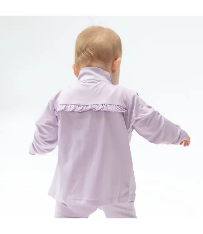 Tiny Tumblers Activewear Lilac - Mock Neck Active Jacket