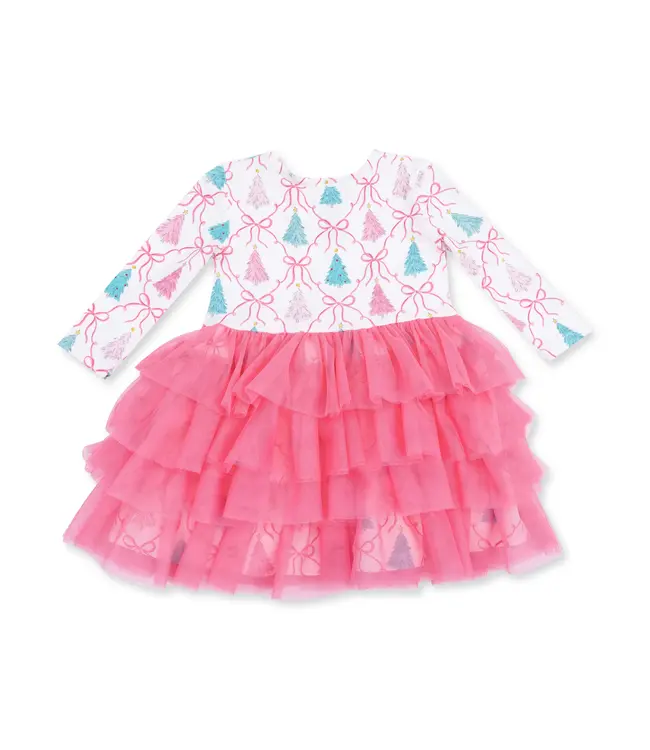 Bow Trellis Tree - Twirly Long Sleeve Tutu Dress and Cartwheel Short