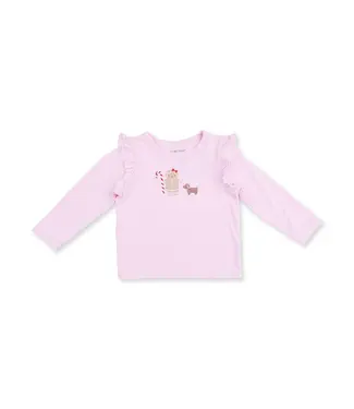 Angel Dear Gingerbread - Long Sleeve Ruffle Tee