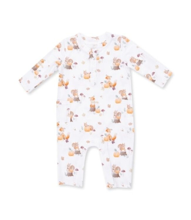 Angel Dear Woodland Animals with Pumpkins - Uni Romper
