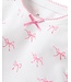 Petite Plume Girls Pima Snug Fit Blushing Bows Pajama Set