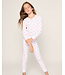 Petite Plume Girls Pima Snug Fit Blushing Bows Pajama Set