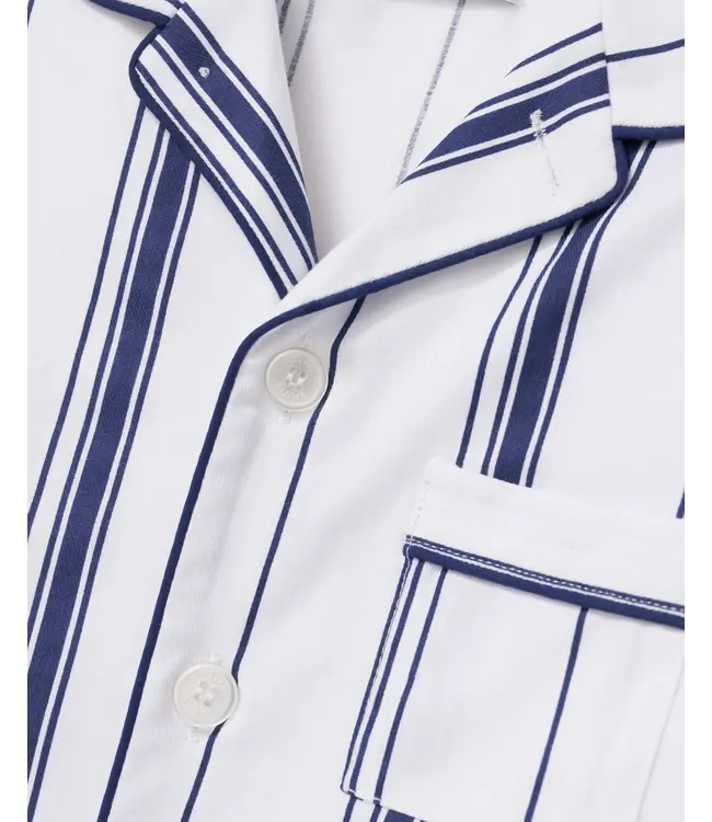 Petite Plume Kid's Parlor Stripe Twill Pajama Set