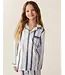 Petite Plume Kid's Parlor Stripe Twill Pajama Set