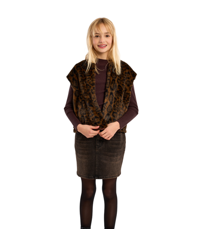 Chocolate Sleeveless Jacket