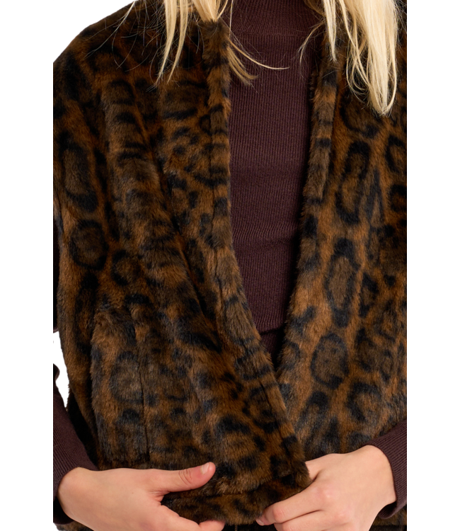 Chocolate Sleeveless Jacket
