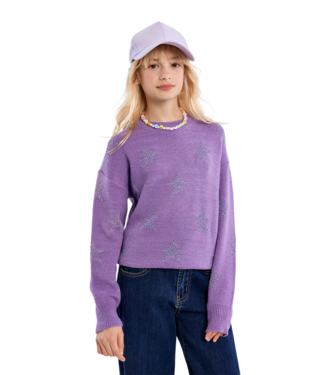 Molly Bracken Purple Knitted Sweater