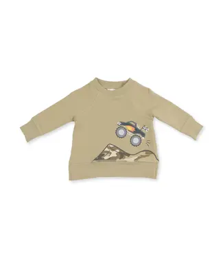 Angel Dear Camo French Terry - Drop Sleeve Sweatshirt