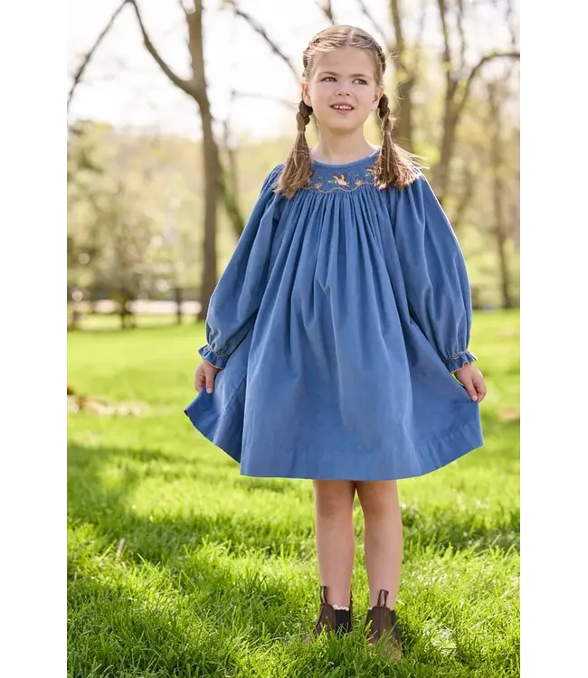 Smocked Flying Mallard Bishop Dress