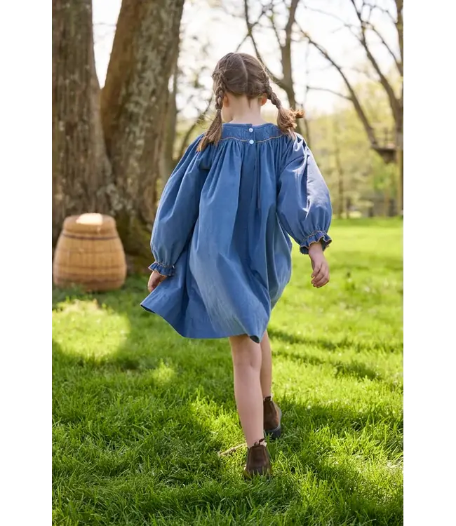 Smocked Flying Mallard Bishop Dress