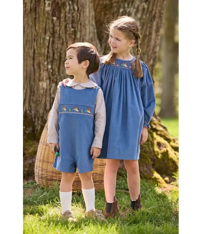 Smocked Flying Mallard Bishop Dress