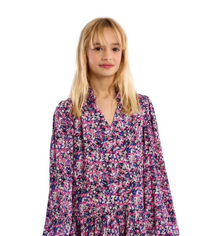 Pink Floral Blanca Dress