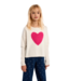 Off White Heart Sweater