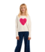 Off White Heart Sweater