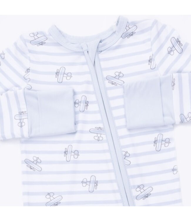 Angel Dear Airplane Stripe - Convertible Romper